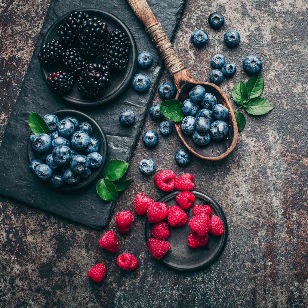 Dark berries
