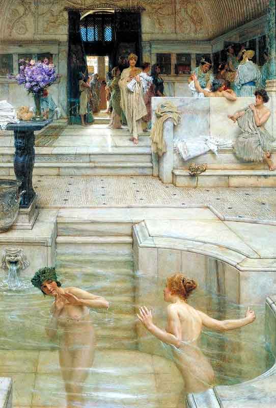 Donne romane nei bagni di Pompei