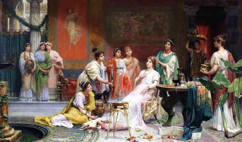 Roman matron with perfumes in her hair