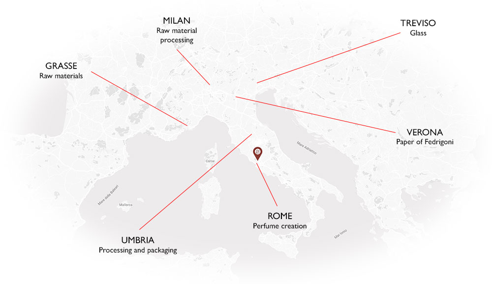 Made in Italy map