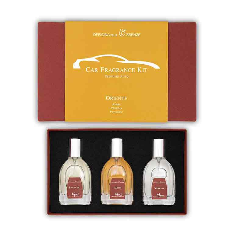 Car Fragrance Kit, best luxury car perfumes Made in Italy Officina delle Essenze