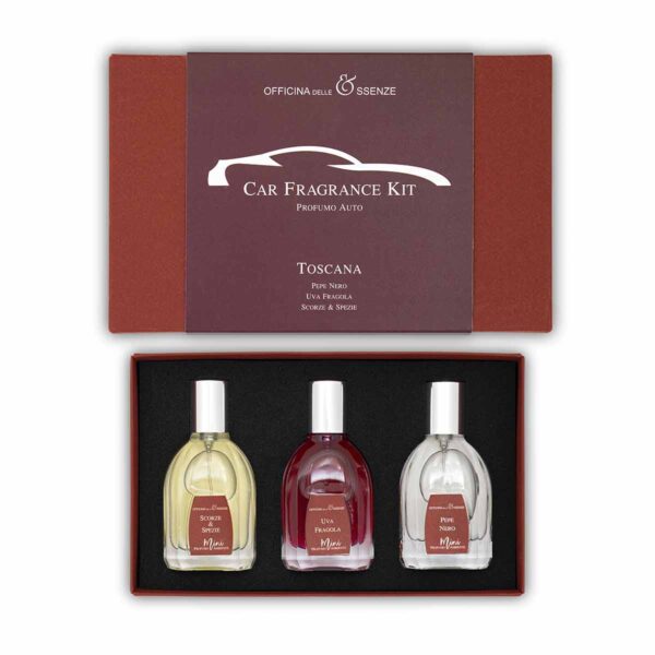 Car Fragrance Kit, best luxury car perfumes Made in Italy Officina delle Essenze