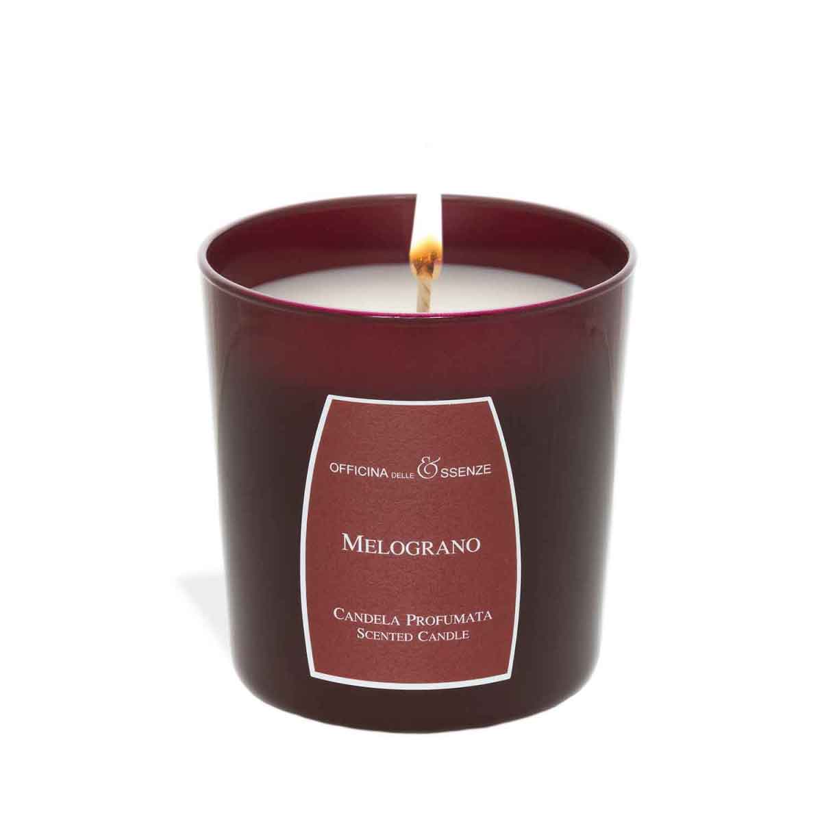 Pomegranate scented candle