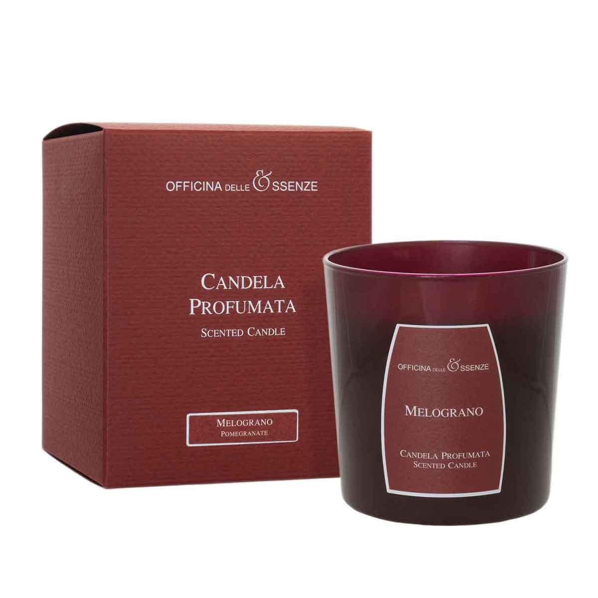 Pomegranate scented candle with box