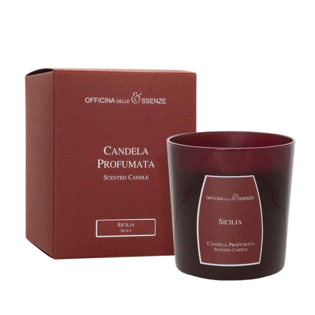 Sicily scented candle with box