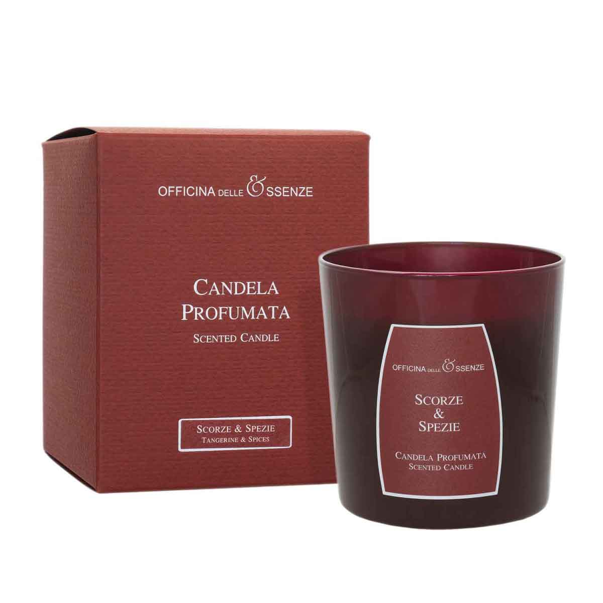 Tangerine & Spices scented candle with box